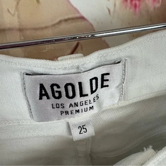 AGOLDE Sophie crop high rise Women's White Jeans - Picture 10 of 10